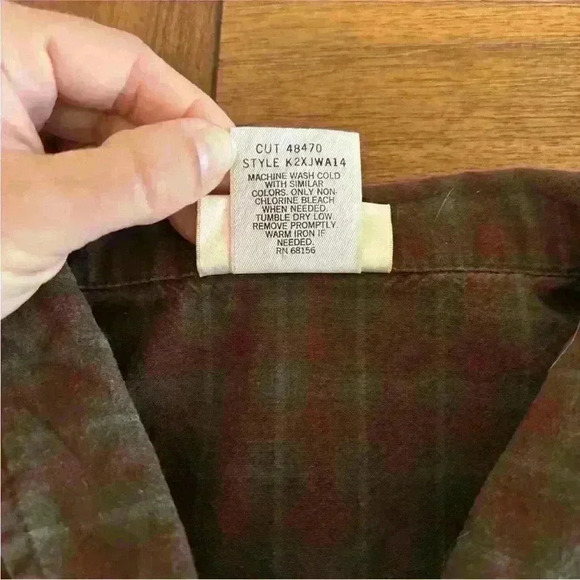 Vintage Maurice's 2 Piece Set Skirt and Button Up Top Plaid Size 8/L - Picture 10 of 15